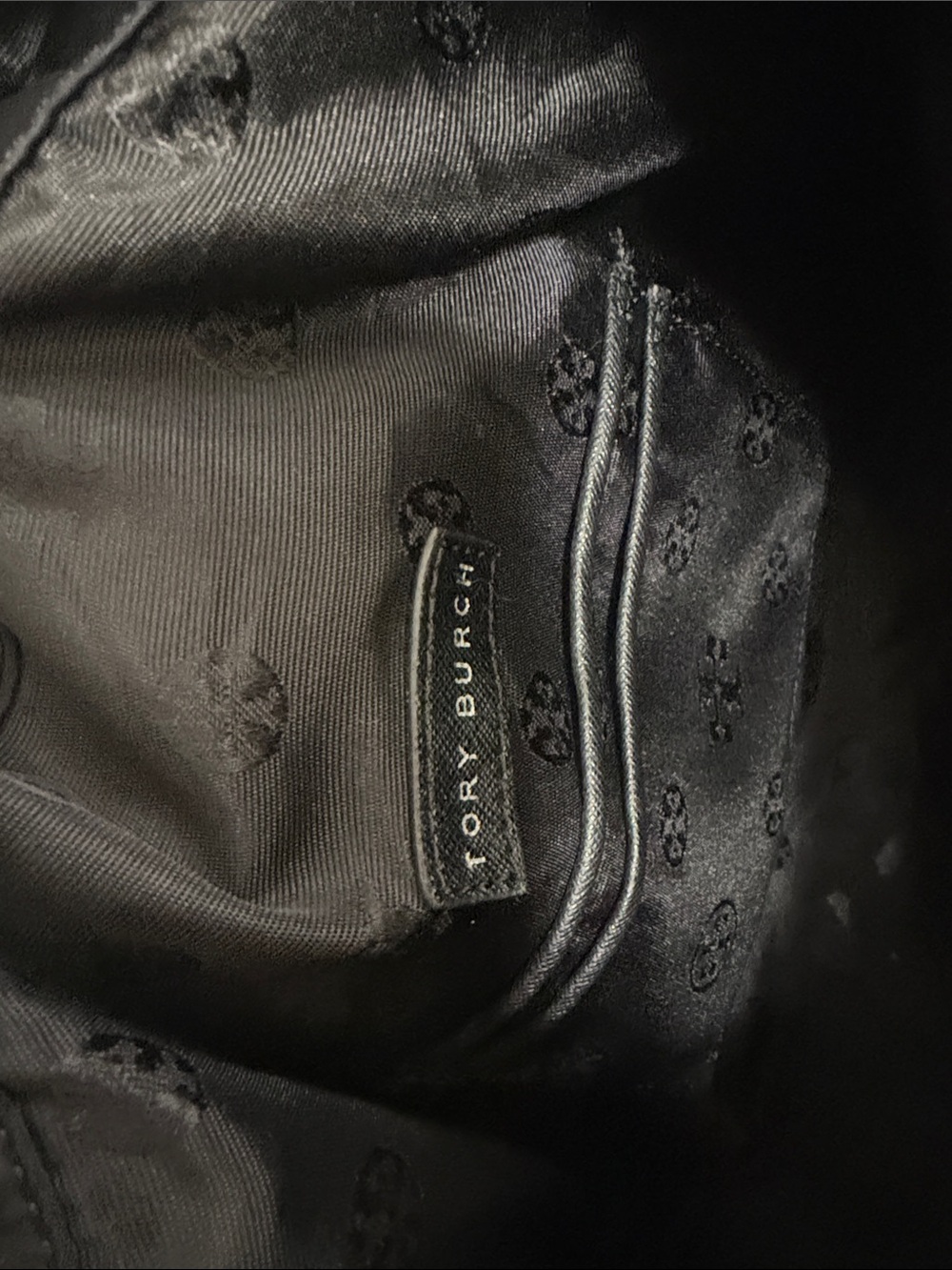 Tory Burch Black Nylon Logo Tote - Picture 6 of 12